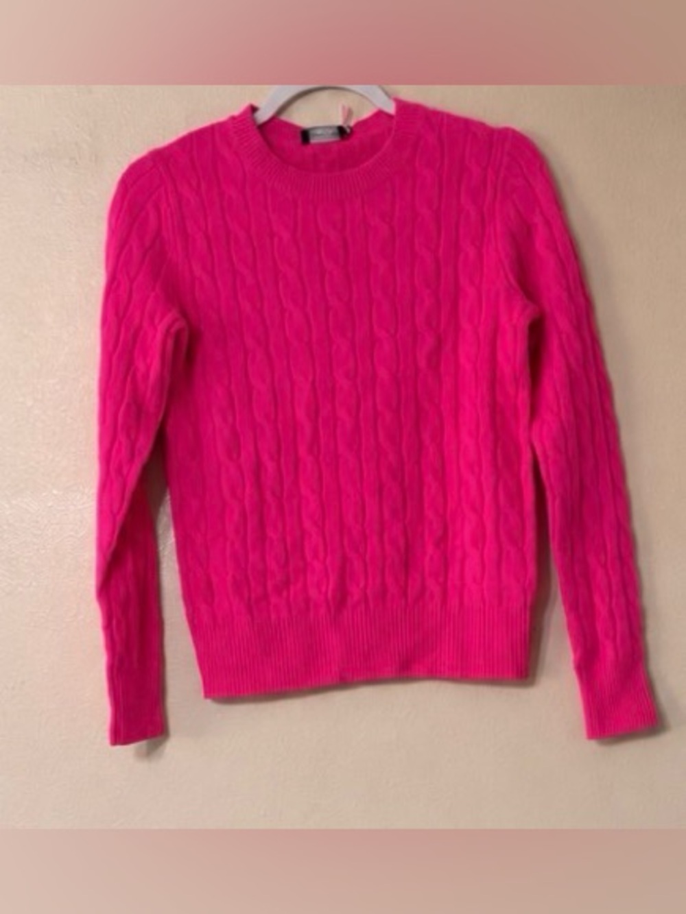 Vineyard Vines Cashmere Cable Knit Crewneck Sweater Red XXS NWT - Picture 5 of 6